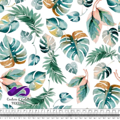 Monstera - Leaf - Blanc