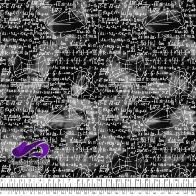 Techno - Algèbre - Blanc sur fond noir